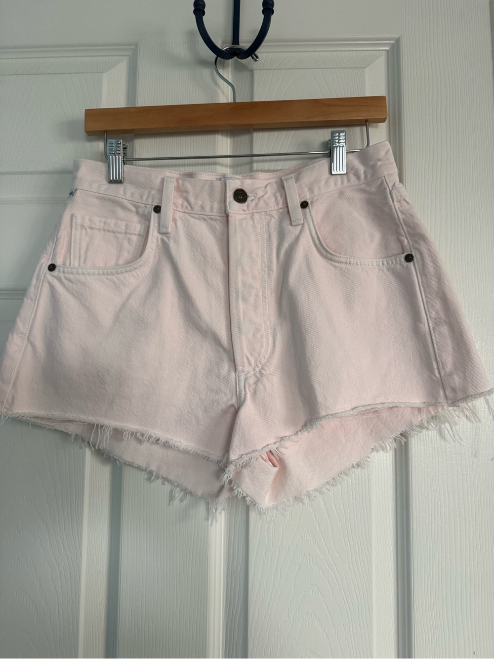 Citizens of Humanity AYALA 2.5" SHORT Pale Pink NEW Sample Style Size 27